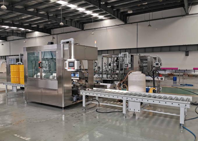 Linie de umplere cu ulei lubrifiant 200L