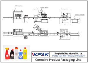 Linia automată de umplere corozivă a produselor