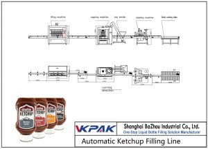 Linia de umplere automată a Ketchup-urilor